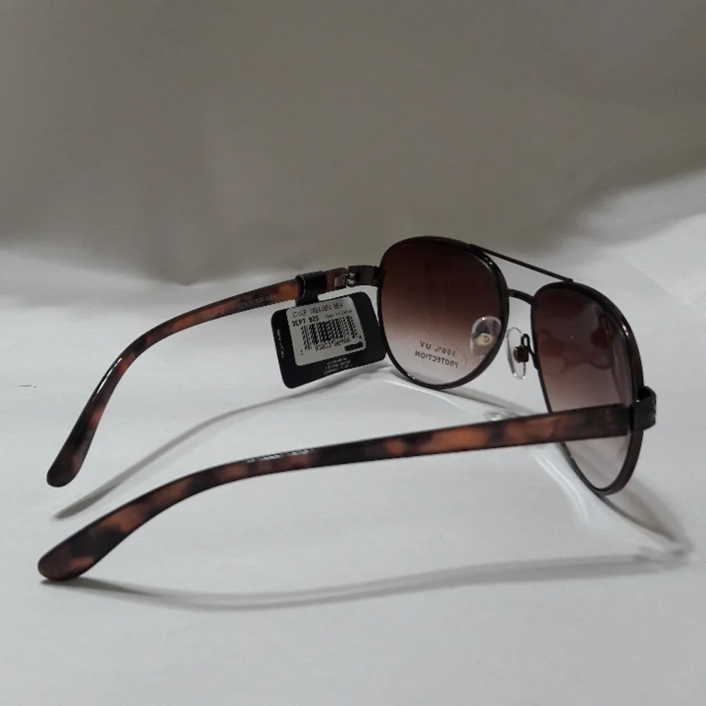 Bay Studio Unisex Sunglasses Aviator Brown New UVA-UVB  Protection New